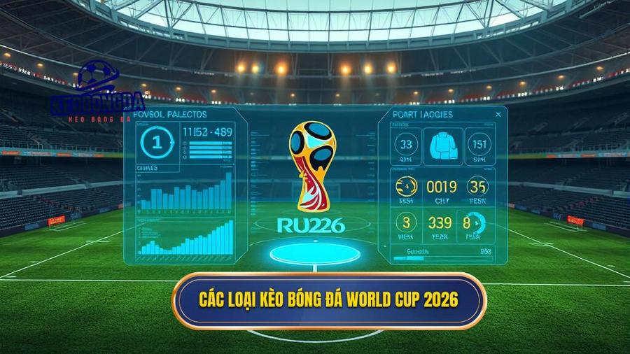 Các loại Kèo bóng đá World Cup 2026 phổ biến nhất