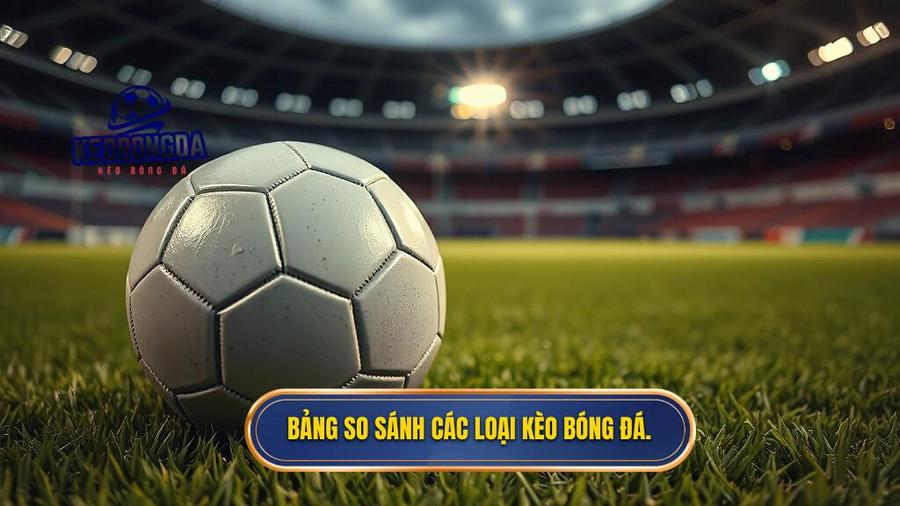 Bảng so sánh các loại kèo phổ biến trong soi kèo bóng đá uy tín