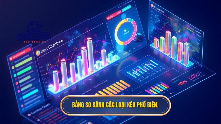 Bảng so sánh các loại kèo phổ biến trong nhận định